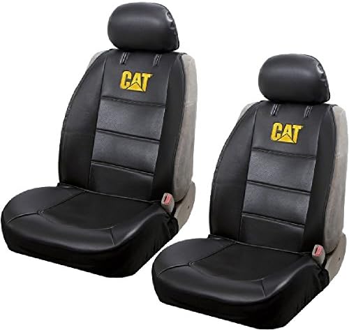 Caterpillar Cat® Synthetic Leather Sideless Seat Covers Universal Car Truck