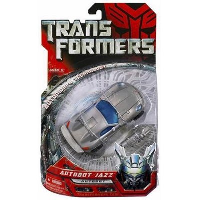 Transformers Movie Series Deluxe Class 6 Inch Tall Robot Action Figure Autobot JAZZ with Telescoping Sword and Spoiler Shield (Vehicle Mode : Silver Pontiac Solstice) 514QKW3GkIL Transformers Movie Series Deluxe Class 6 Inch Tall Robot Action Figure Autobot JAZZ with Telescoping Sword and Spoiler Shield (Vehicle Mode : Silver Pontiac Solstice)
