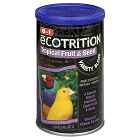 8in1 Canary Finch eCOTRITION Tropical Fruit and Seed (Canister), 8-Ounce by 8 in 1