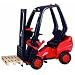 BIG 56580 Linde-Forklift, Gabelstapler, rot