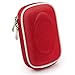 Protective Slim Eva Carrying Hard shell Case (Red Nylon) For Olympus Stylus TG 3 TG 4 TG 850 TG 860 TG 630 iHS VG 165 VG 180 VR 370 XZ 10 and Determination Hand Strap