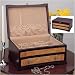 Reed & Barton Isabell Mahogany & Thatch Jewelry Chest