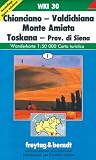 Freytag Berndt Wanderkarten : Chianciano, Valdichiana, Monte Amiata, Toskana, Prov. di Siena (Wanderkarte)