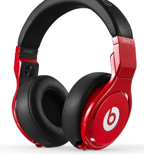 Apple Beats By Dr Dre Pro Wired Over-Ear Headphones W/ Mic Lil Wayne-Black/Red 1