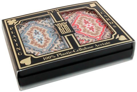 Kem 100% Plastic Playing Cards 2-Deck Set