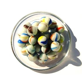 Lot de 80 billes PORCELAINE de 16 mm !