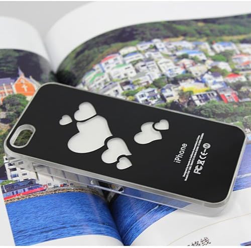 Flash Light LED Color Changing Luxury Fancy Case Cover for Apple iPhone 5 5G Loving Heart Shape