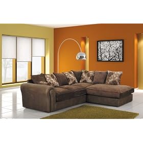 NEW Barcelona Corner Sofa Brown Left or Right Hand Sofas