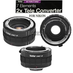 Lens Vivitar 2x Teleconverter 7 Elements for Nikon AF AF S Lenses VIV 2x7 N