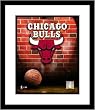 Chicago Bulls NBA Framed 8x10 Photograph Team Logo and Basketball