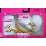 Barbie Fashion Avenue Accessories Faux Fur Stole & Gold (1998)