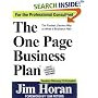 The One Page Business Plan for the Professional Consultant