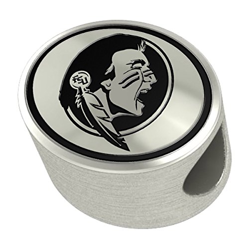 Florida State Seminoles FSU Sterling Silver Antiqued Bead Fits Most European Style Bracelets