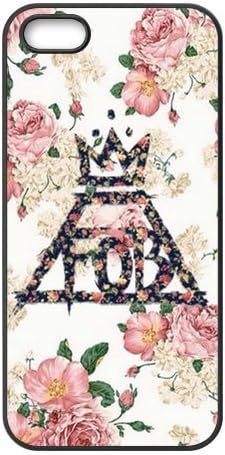 Personalized Snap-on TPU Rubber Coated Case Compatible with iPhone 5 / 5S Cases [FOB Fall Out Boy]