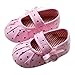 Urparcel Baby Girls Loafer Flats Shoes Polka Dot Soft Sole Crib Shoes Prewalker