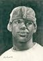 Lebron James Portrait Charcoal Drawing Matted 16" X 20"