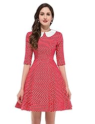 Girls Cotton Elbow Length Sleeves Knee Length  Dress