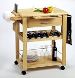 Kitchen Cart with Wine Storage