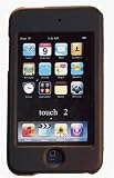 Apple iPod Touch 2nd Generation BLACK Snap-on Hard Rubberized Crystal Case GB 16 GB 16GB