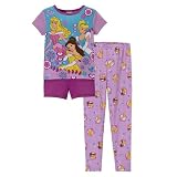 Girls' Princess Heart Pajama Set - Purple
