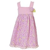 Baby Lulu Toddler Girls Pink Floral Sleeveless Spring Summer Dress 2T