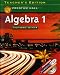 Teacher's Edition: California Algebra Content Standards: Prentice Hall Algebra 1, California Edition (0130442658, 9780130442659)