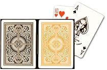 KEM Arrow Black and Gold Poker Size Standard Index Playing Cards