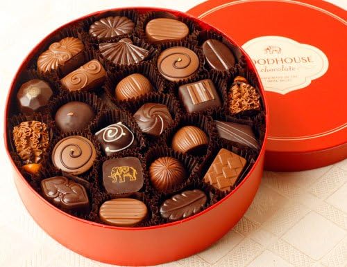 Woodhouse Chocolate - 48 pc. Milk & Dark Assortment - Red Box