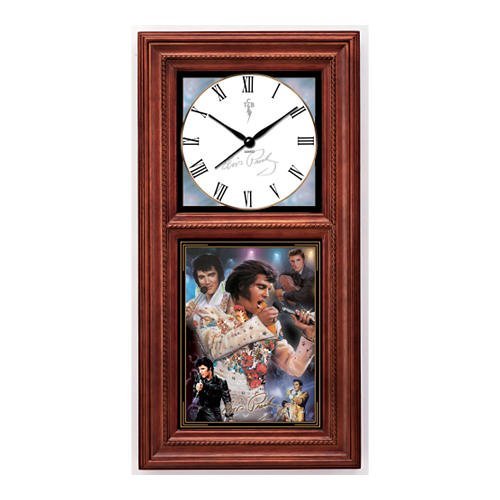 Retired Bradford Exchange Elvis Presley *For All Time* Wall Clock Home