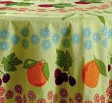 Tag Jardin 100-Percent Cotton Round Tablecloth, 72-Inch Diameter
