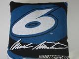  : MARK MARTIN #6 Soft Knit Team Logo Throw Pillow 18" x 18" x 6"