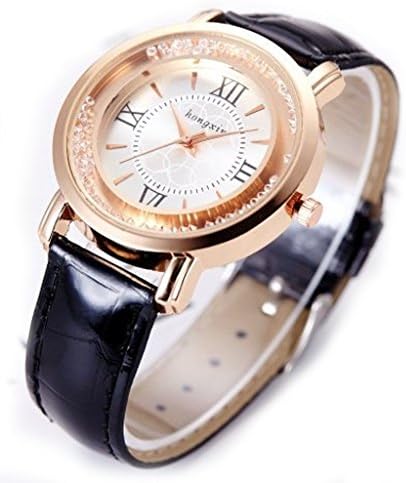 High Class Analog Wrist Watches with Leather Band for Women