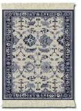 Lextra Indienne Colonial Williamsburg, 10.25 x 7.125 Inches, MouseRug, Navy, Light Blue and Cream, One (MWD-1)