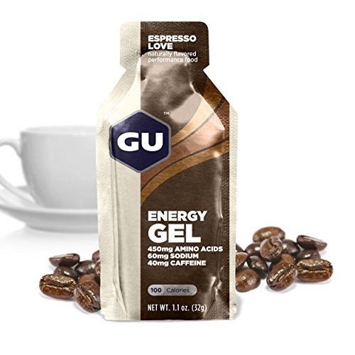 GU Original Sports Nutrition Energy Gel, Espresso Love, 8-Count GU Original Sports Nutrition Energy Gel, Espresso Love, 8-Count