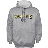 adidas Georgia Tech Yellow Jackets Ash Book Smart Hoody Sweatshirt