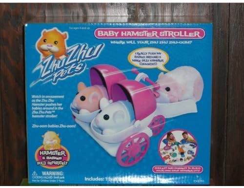 Zhu Zhu Pets - 1 Two Seater Baby Hamster Stroller - Hamster &amp; Babies Sold Separately