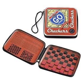 GO Magnetic Travel Game - Checkers by Checkers