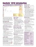 OneNote 2010 Introduction Quick Reference Guide (Cheat Sheet of Instructions, Tips & Shortcuts - Laminated Card)
