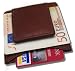 Brown Leather Money Clip Wallet and Credit Card Holder