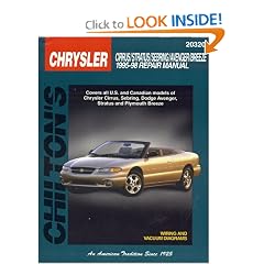 Chrysler Cirrus, Stratus, Sebring, Avenger, and Breeze, 1995-98 (Chilton's Total Car Care Repair Manual)