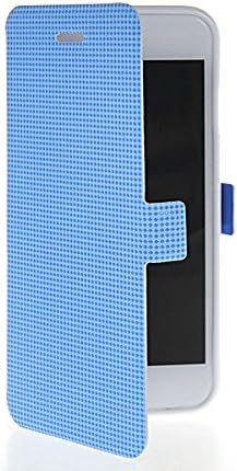 Apple iPhone 6 Case,ONEWIND [Blue] Beautiful Carbon Fiber Ultra Thin Leather Wallet With Card Pouch Case Cover For Apple iPhone 6