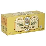 Tadin Tea, Manzanilla (Chamomile) Tea, 50-Bag Box (Pack of 4)