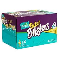 Pampers large Bibsters with Stay-Open Pocket and Leakproof Liner, Sesame Street characters, 32-Count