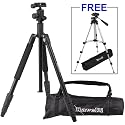 Ravelli Professional 65" Ball Head Camera Video Photo Tripod with Quick Release Plate and Carry Bag