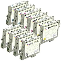 10 Pack of Epson Stylus C88, CX4200, CX4800, and CX7800 Remanufactured Ink Cartridges: 4 Black T060120 & 2 of each Cyan T060220 / Magenta T060320 / Yellow T060420 by LD Products
