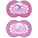 MAM 111222 - Ulti Night, Silikon, 6-16 Monate, Schnuller, f�r M�dchen, Doppelpack, Farbe nicht frei w�hlbar