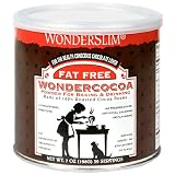 Wonderslim Pure Low-Fat Cocoa Powder, 6-Ounce Tin Can (Pack of 6)