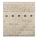 Crema Marfil Marble Polished Fan Mosaic Tile - 6
