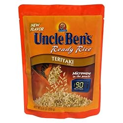 Uncle Ben's Ready Rice, Teriyaki, 8.8-Ounce Pouches (Pack of 12)