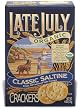 Late July Organic Round Saltine Crackers, 6-Ounce Boxes (Pack of 12)